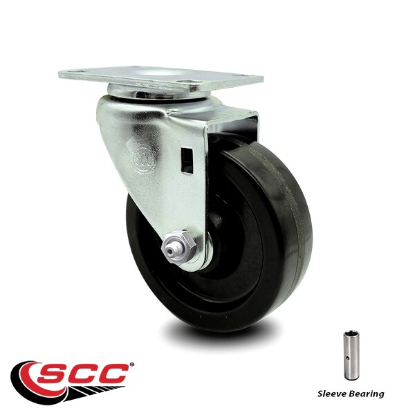 4 Inch Phenolic Wheel Swivel Top Plate Caster